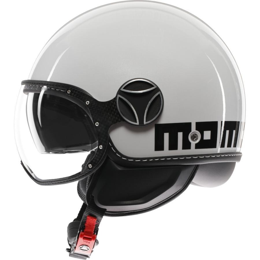 MomoDesign FGTR EVO Mono ジェットヘルメット ホワイト : ユーロ
