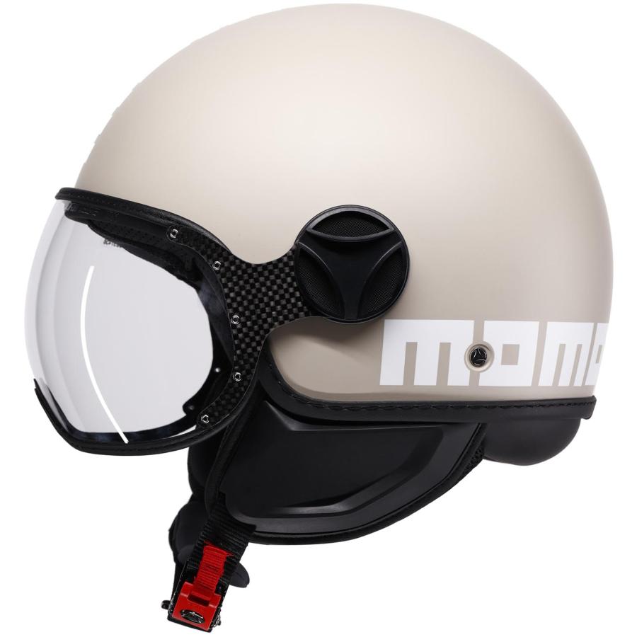 MomoDesign FGTR Classic Candy ジェットヘルメット マットホワイト