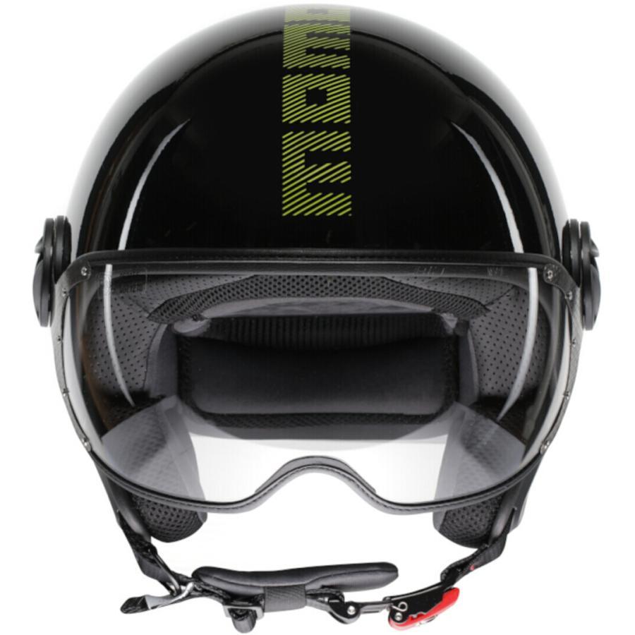 MomoDesign FGTR Classic Stripes ジェットヘルメット ブラック