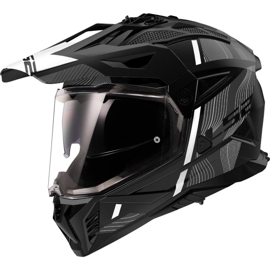 LS2 HELMETS LS2 MX702 Pioneer II Hill ヘルメット / ブラックマット