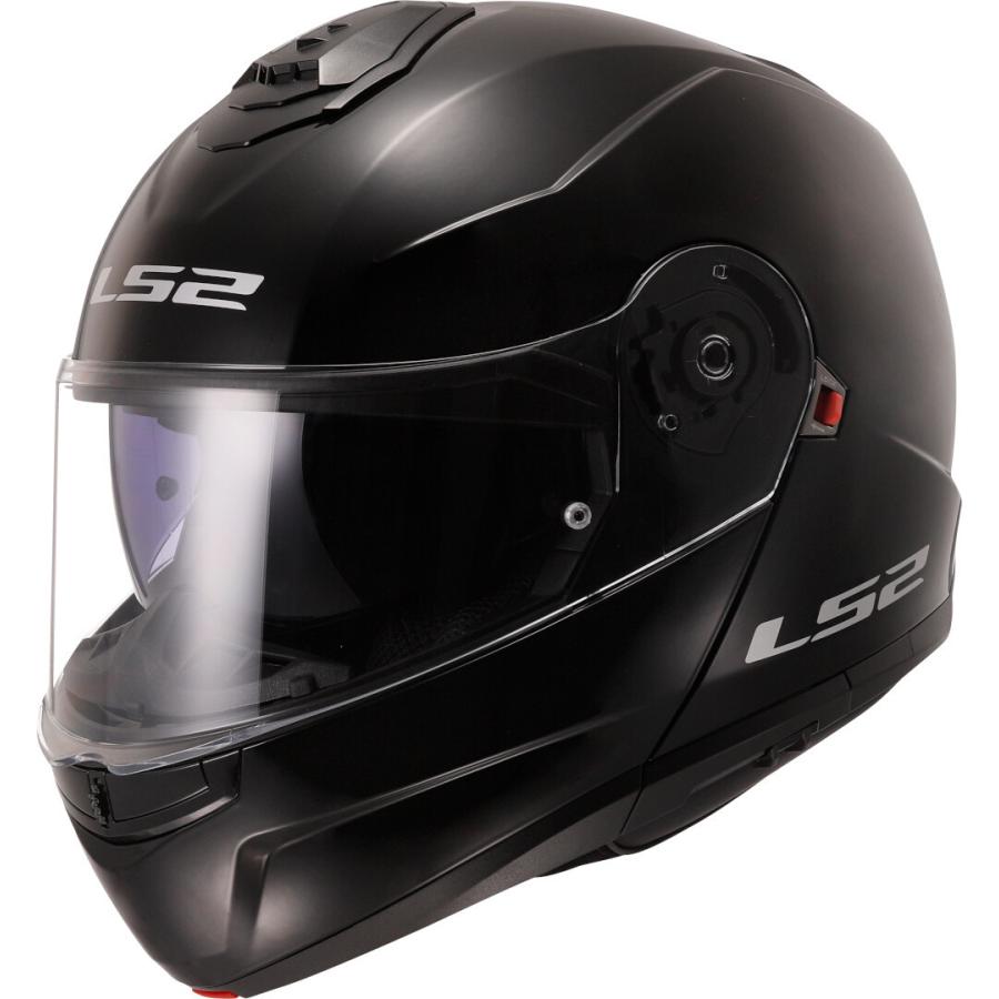 LS2 FF908 Strobe II Solid フリップアップヘルメット / ブラック_1