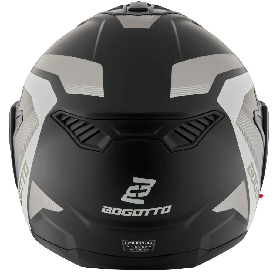 ボゴット Bogotto FS-X600 Atyr ヘルメット /ブラックマット・グレーの画像