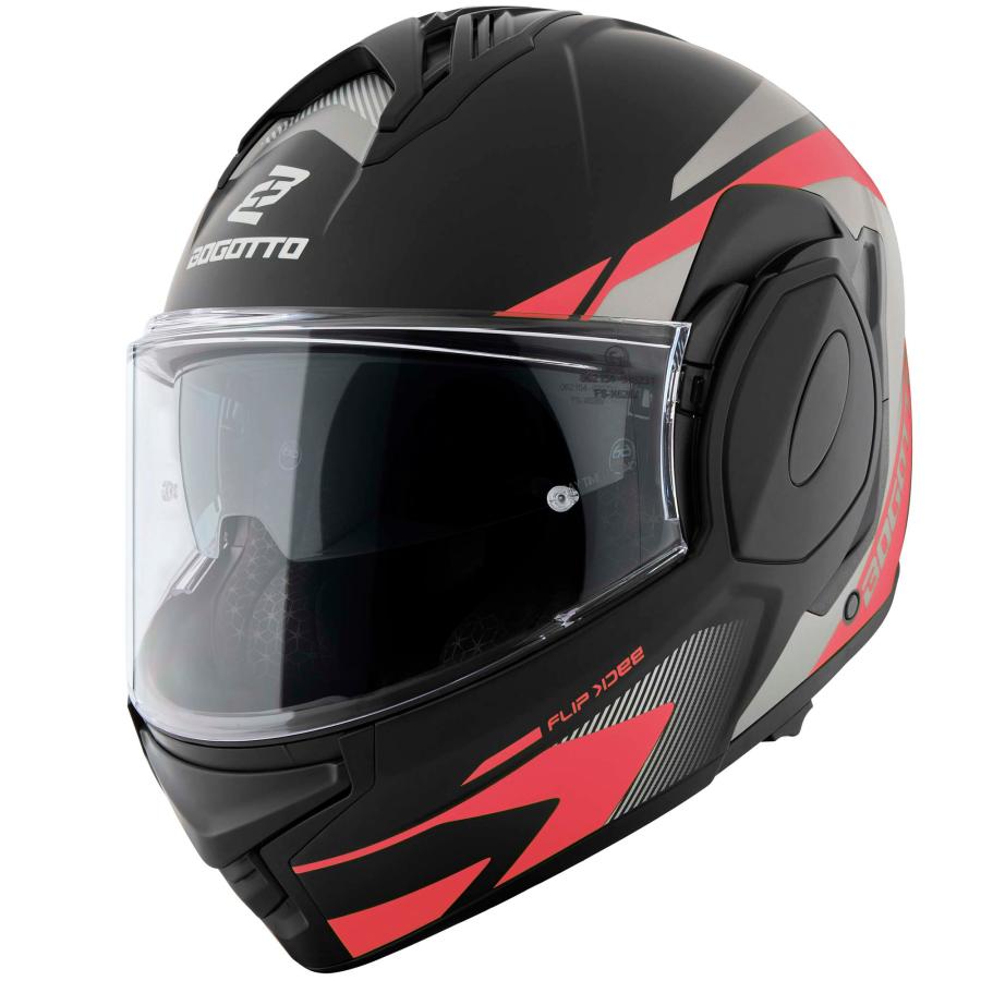 ボゴット Bogotto FS-X600 Atyr ヘルメット /ブラックマット・グレー・レッドの画像