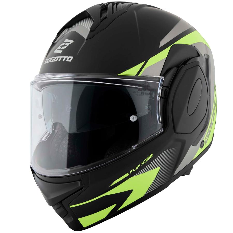 ボゴット Bogotto FS-X600 Atyr ヘルメット /ブラックマット・グレー・イエローの画像