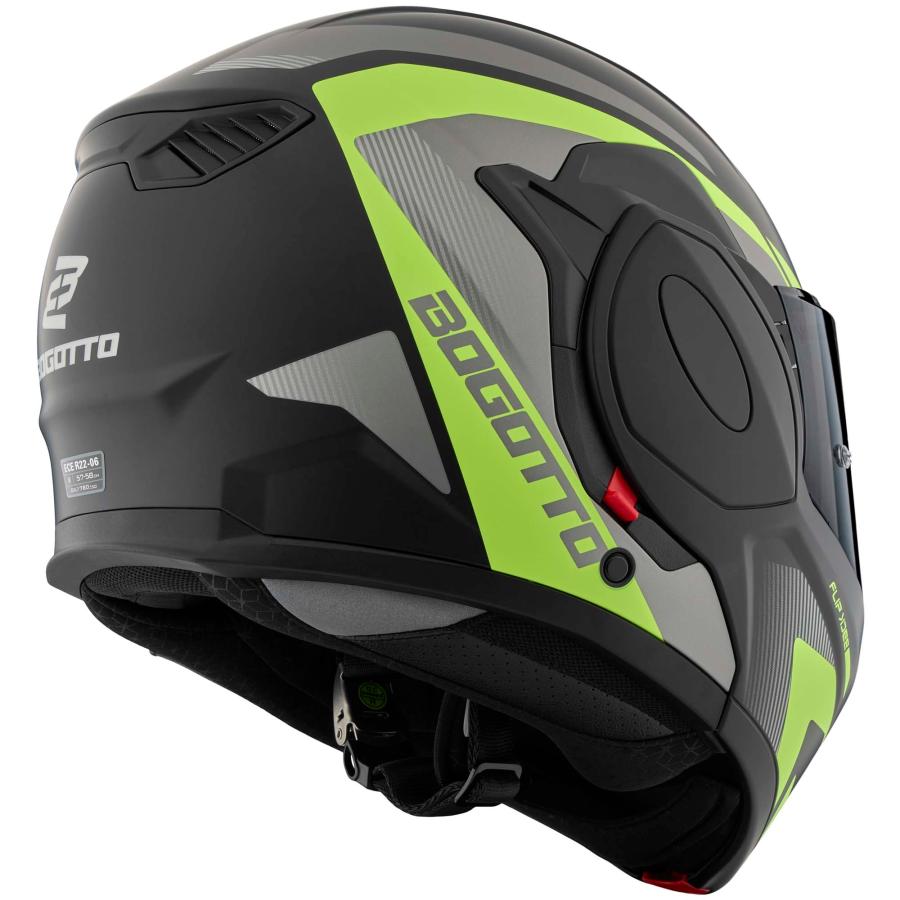 ボゴット Bogotto FS-X600 Atyr ヘルメット /ブラックマット・グレー・イエローの画像
