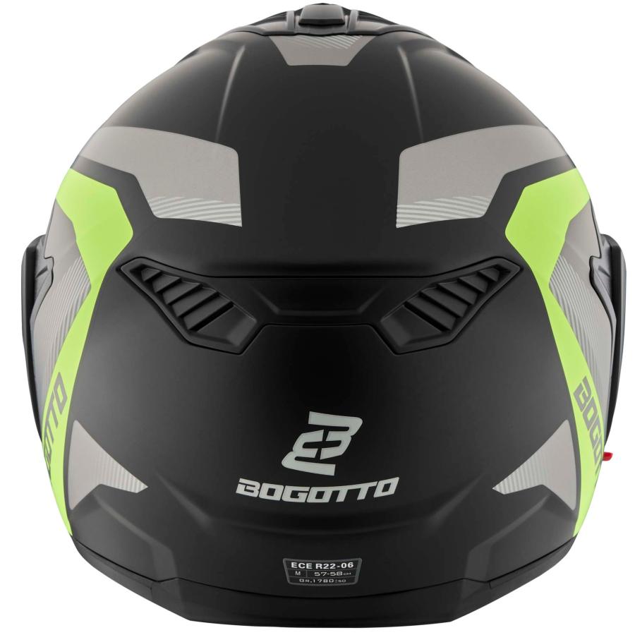 ボゴット Bogotto FS-X600 Atyr ヘルメット /ブラックマット・グレー・イエローの画像