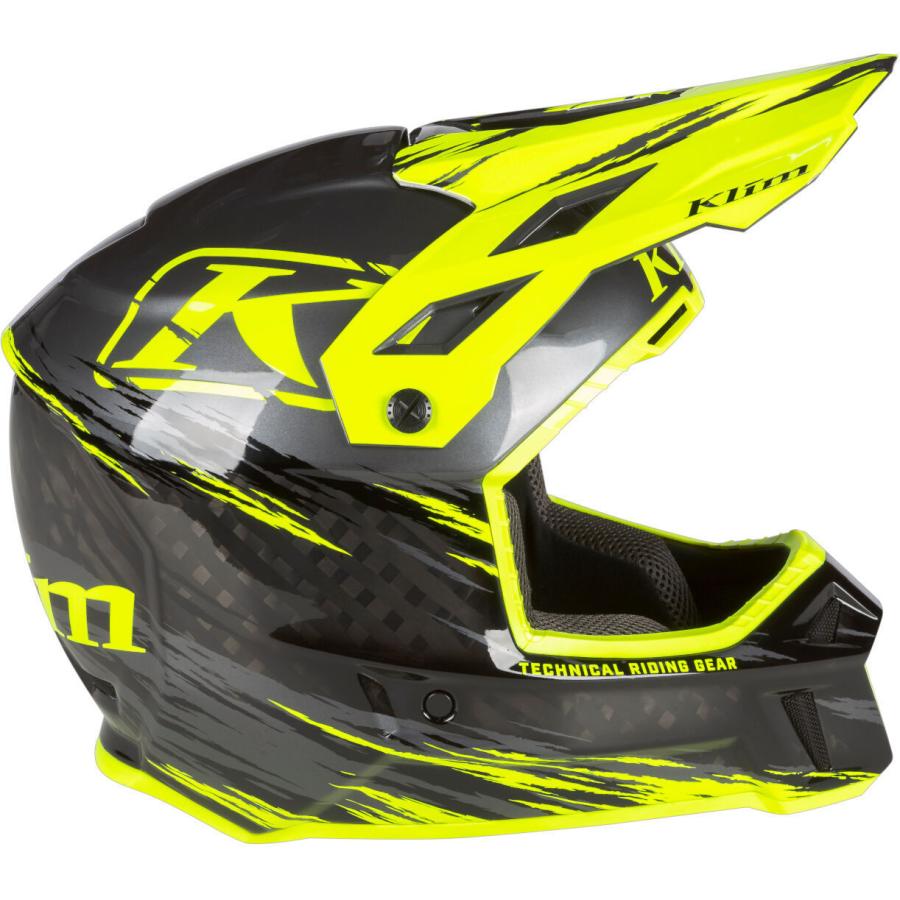 Klim クライム F3 Carbon Pro Thrashed Hi-Vis カーボン スノー