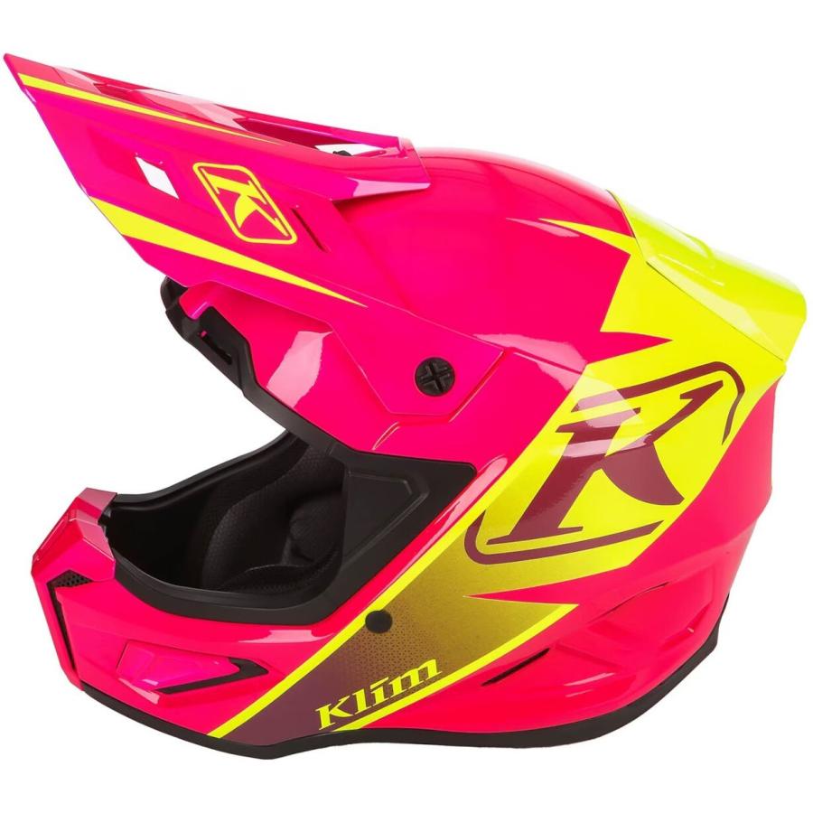 Klim クライム T1 Freeride スノーヘルメット / ピンク・イエローの画像