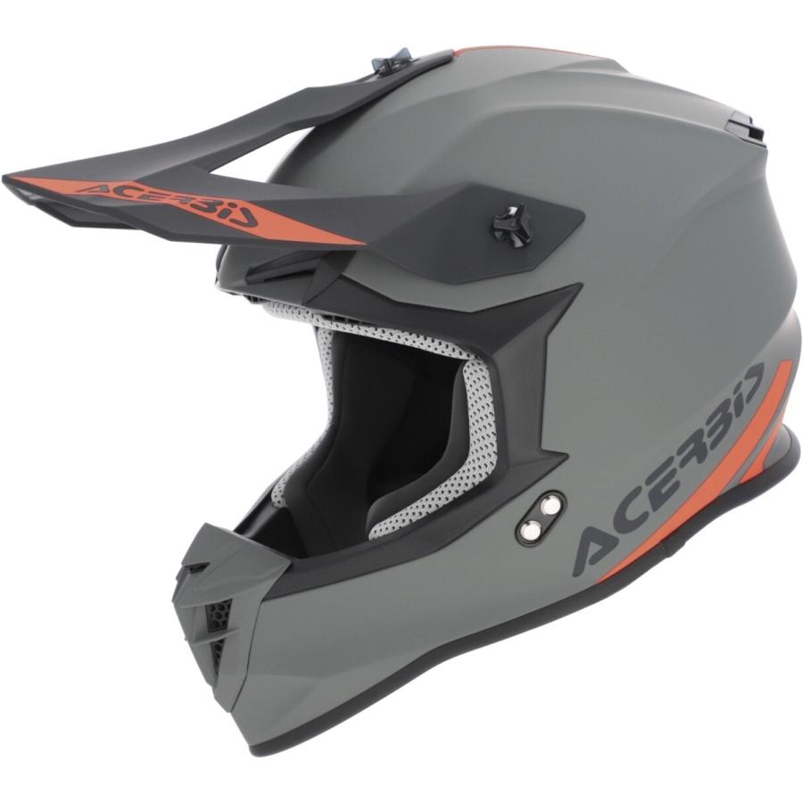 アチェルビス Acerbis Linear Motocross ヘルメット /グレーマット