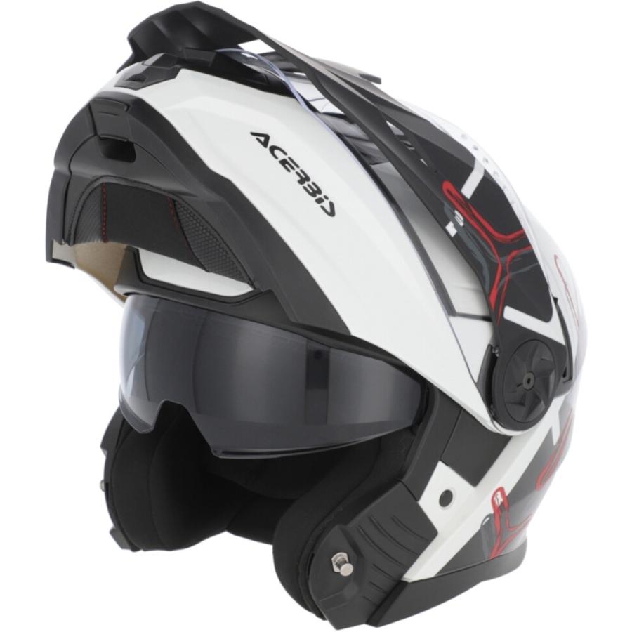 美品！ACERBIS REDERWEL システ厶ヘルメット ACERBIS（アチェルビス） Acerbis Rider Graphic フリップアップ