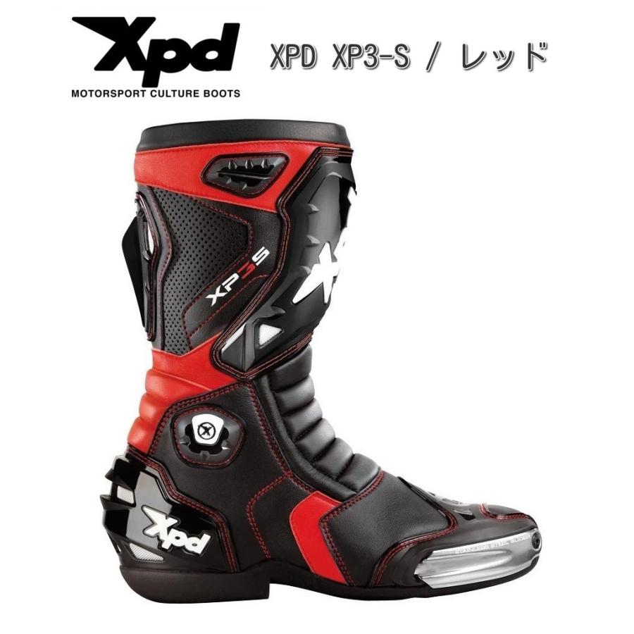 XPD XP-3S レーシングブーツ / 赤 レッド : ユーロライダー - 通販