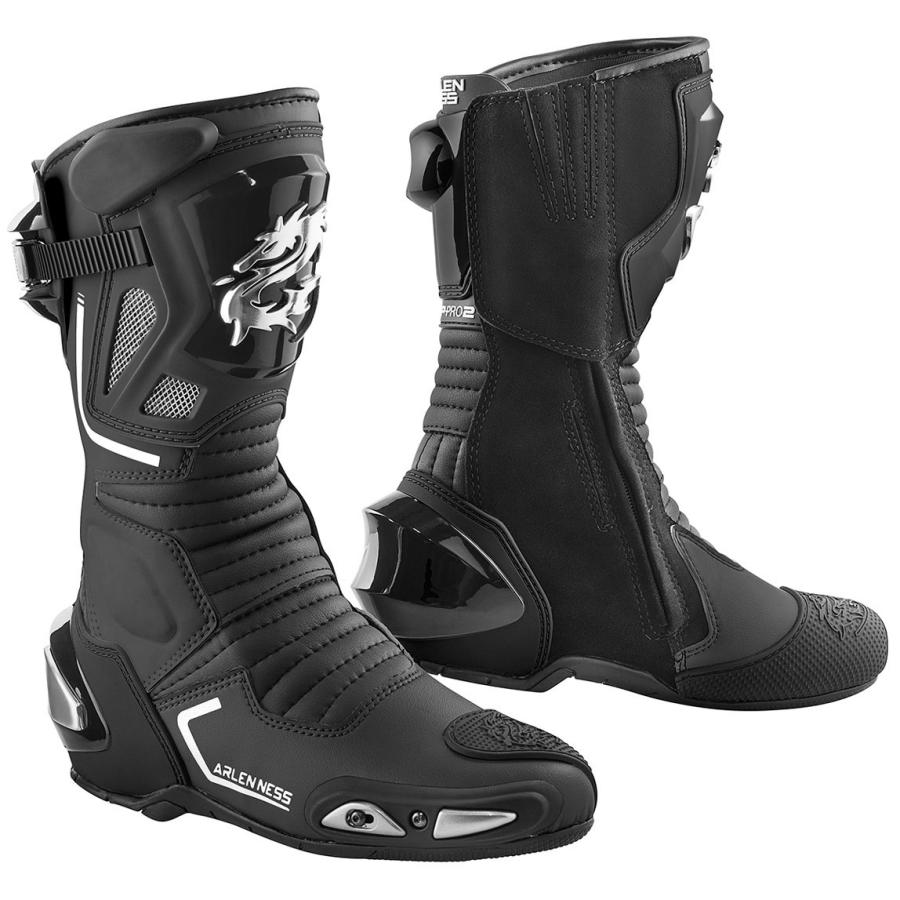 ARLEN NESS ブラック バイクブーツ ARLEN NESS レーシングブーツ バイクブーツ ブラック 25 5センチ 40