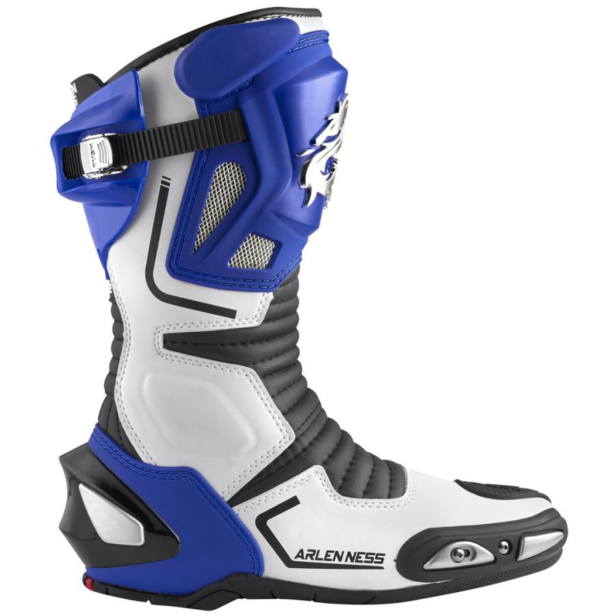 Arlen Ness Sugello バイクブーツ 青/白/黒 Arlen Ness Sugello バイクブーツ 青/白/黒
