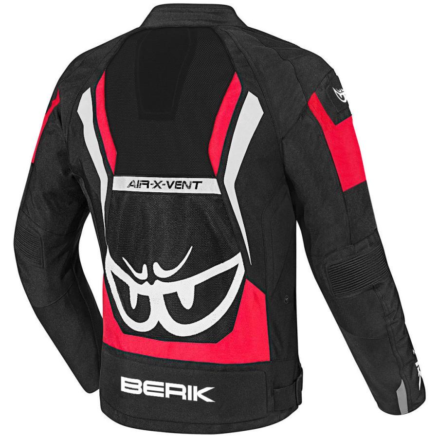 新品　ベリック　レザージャケット　56サイズ　黒／白／赤　BERIK BERIK バイクジャケット ホワイト/レッド/ブラック 【公式通販】