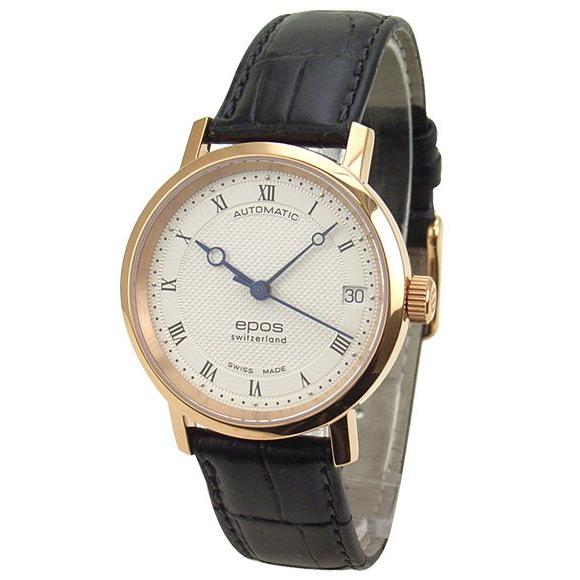 ●日本正規品● エポス epos シースルーバック ETA2892-A2 革ベルト 自動巻き レディース 腕時計 4387RGRSL 腕時計
