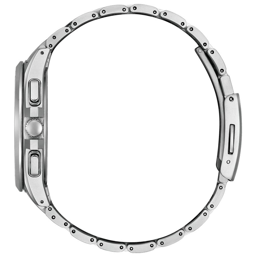 シチズン アテッサ AT8040-57A 腕時計 メンズ ソーラー 電波時計 ホワイト メタルブレス CITIZEN ATESSAの画像