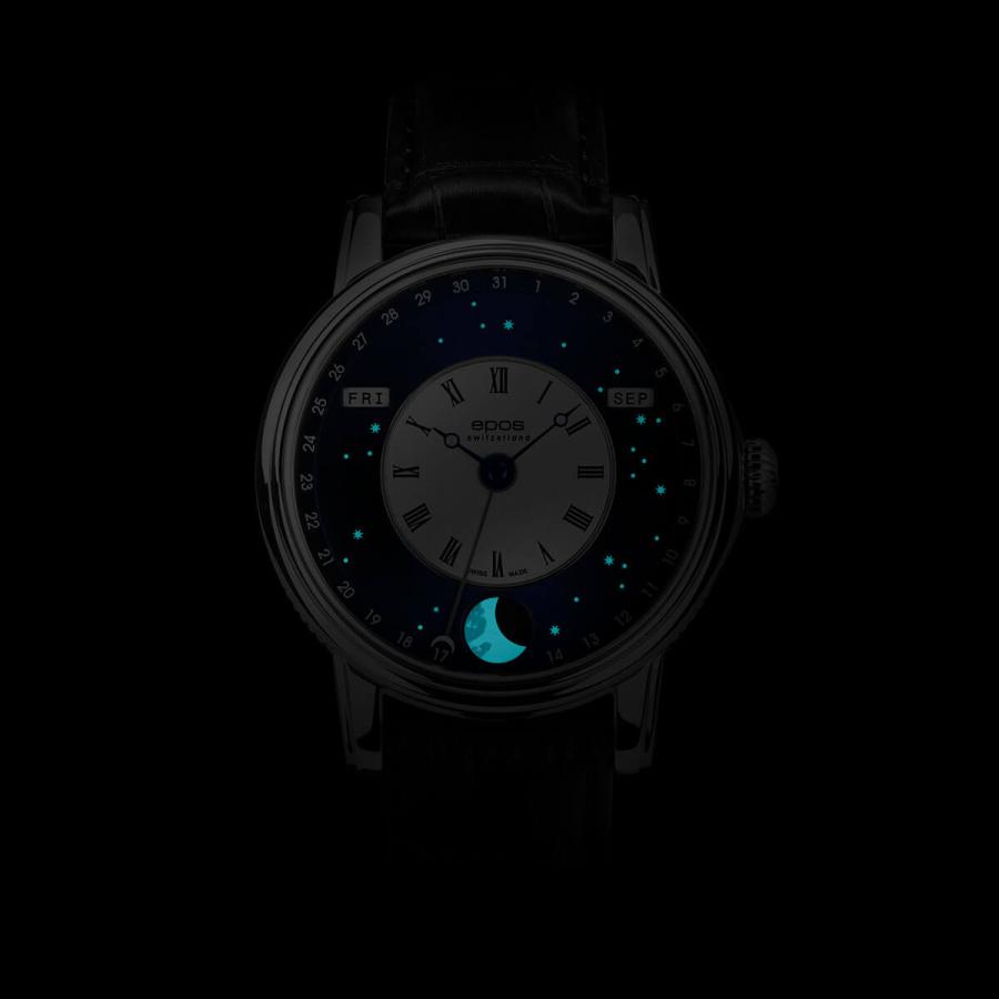 特価品 エポス Vスタイル 3439VBL 腕時計 メンズ 自動巻 epos OEUVRE D  