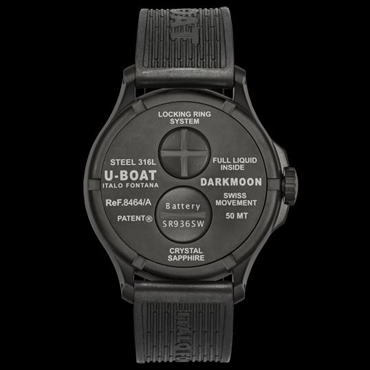 ユーボート ダークムーン 8464A 腕時計 メンズ U-BOAT DARKMOON 44 IPB｜euro｜02