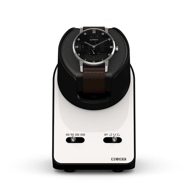 特価品 ボクシーデザイン ウォッチワインダー ナイトスタンドBLDC NS-BLDC-WH 1個巻き 静音モーター BOXY Design ※時計なしの画像