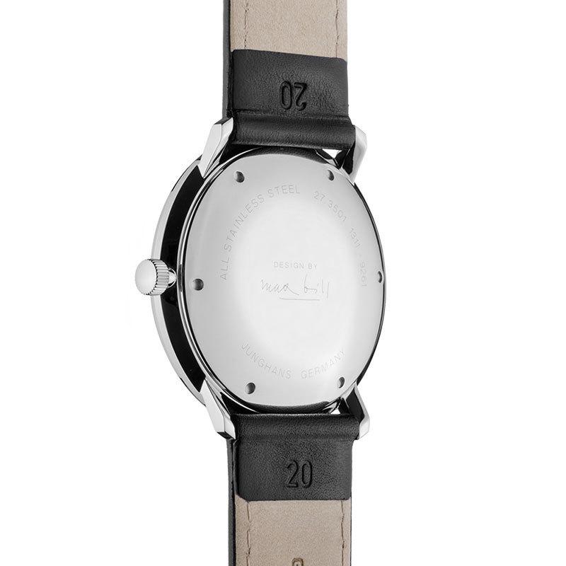 ユンハンス マックスビル 027 3501 02 腕時計 メンズ JUNGHANS Max Bill 027/3501.02 サファイアガラス 機械式 アナログ 革ベルト ユニセックスの画像