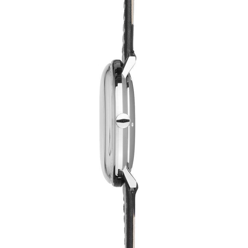 ユンハンス マックスビル 027 3501 02 腕時計 メンズ JUNGHANS Max Bill 027/3501.02 サファイアガラス 機械式 アナログ 革ベルト ユニセックスの画像