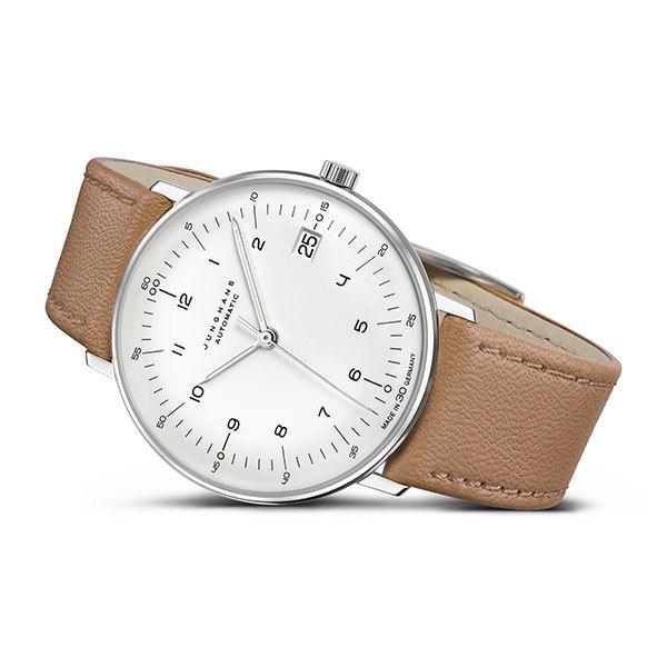 ユンハンス マックスビル クライネ 027 4107 02 腕時計 メンズ ユニセックス 自動巻 JUNGHANS Kleine 027/4107.02 機械式 アナログ 革ベルトの画像
