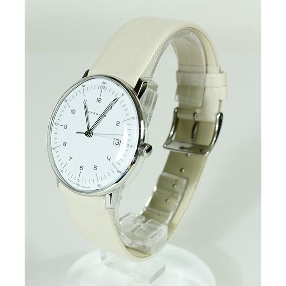 ユンハンス マックスビル レディ 047 4252 02 腕時計 レディース サファイアクリスタル JUNGHANS Max Bill 047/4252.02 クオーツ アナログ 革ベルトの画像