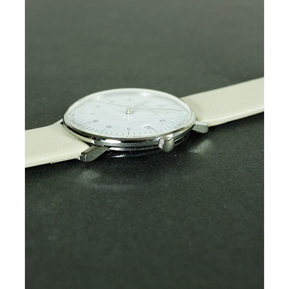 ユンハンス マックスビル レディ 047 4252 02 腕時計 レディース サファイアクリスタル JUNGHANS Max Bill 047/4252.02 クオーツ アナログ 革ベルトの画像