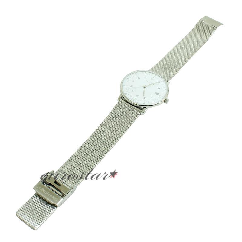 ユンハンス マックスビル 047 4252 02M サファイアクリスタル 腕時計 レディース クオーツ メタルベルト JUNGHANS Max Bill 047/4252.02M メタルブレスの画像
