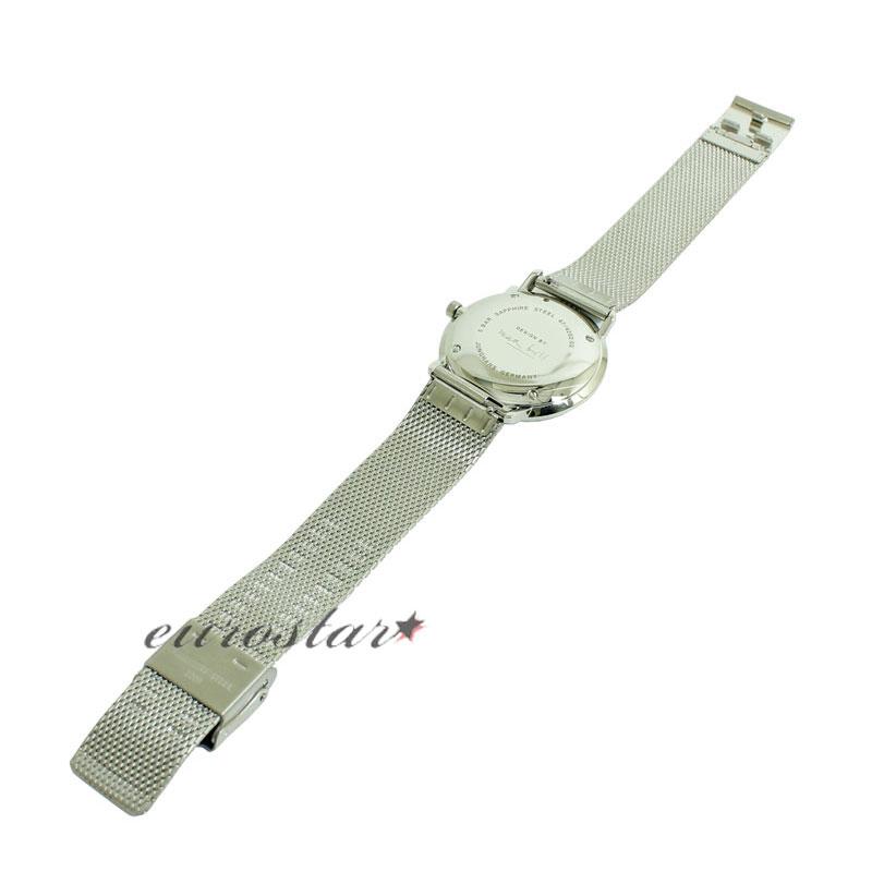 ユンハンス マックスビル 047 4252 02M サファイアクリスタル 腕時計 レディース クオーツ メタルベルト JUNGHANS Max Bill 047/4252.02M メタルブレスの画像