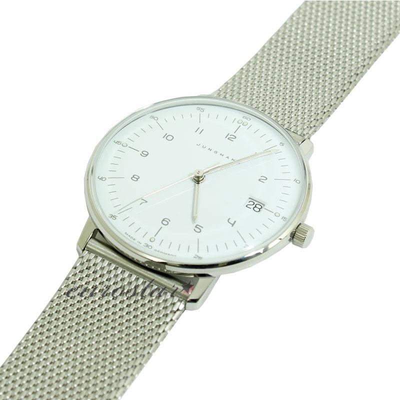 ユンハンス マックスビル 047 4252 02M サファイアクリスタル 腕時計 レディース クオーツ メタルベルト JUNGHANS Max Bill 047/4252.02M メタルブレスの画像