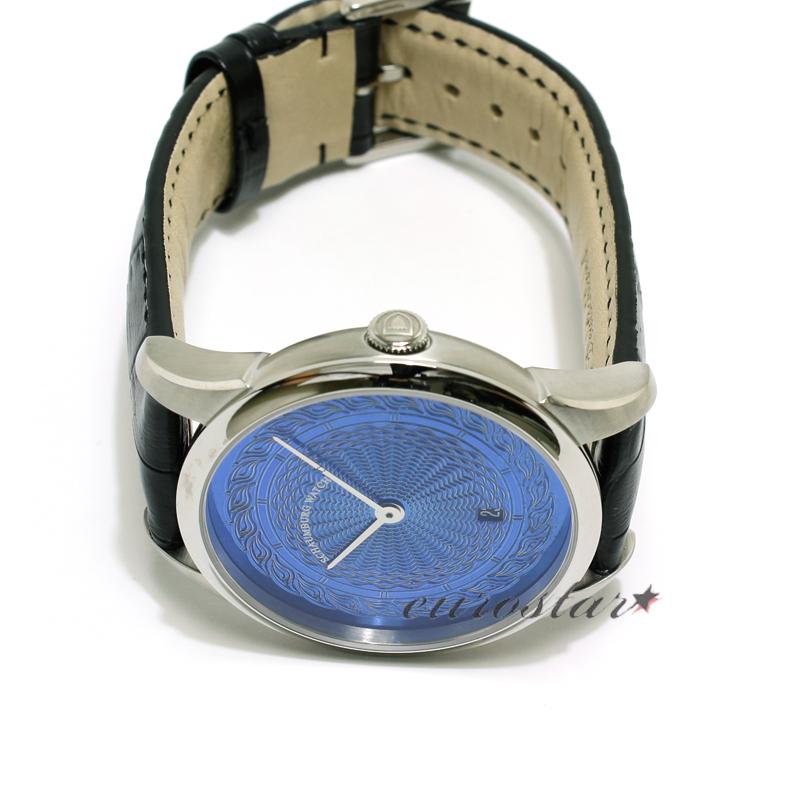 特価 シャウボーグ ウニカトリウム MARLEMATIC-BLブルーダイヤル 腕時計 メンズ SCHAUMBURG Unikatorium Hand Made Marlematic ブルー系の画像