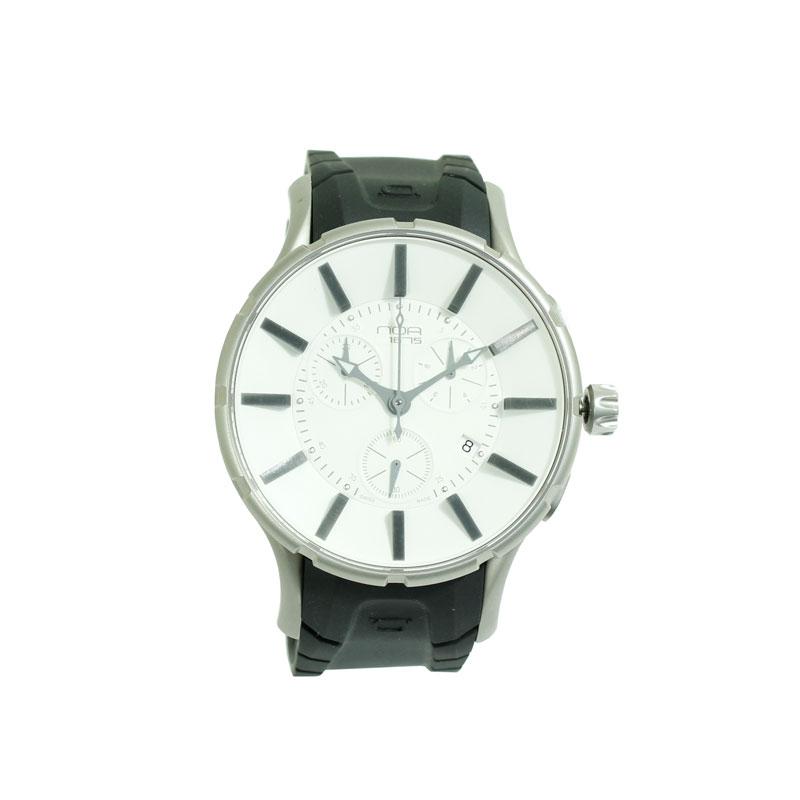 n.o.a ノア 腕時計 ホワイト クロノグラフ N.O.A NOA ノア 1675