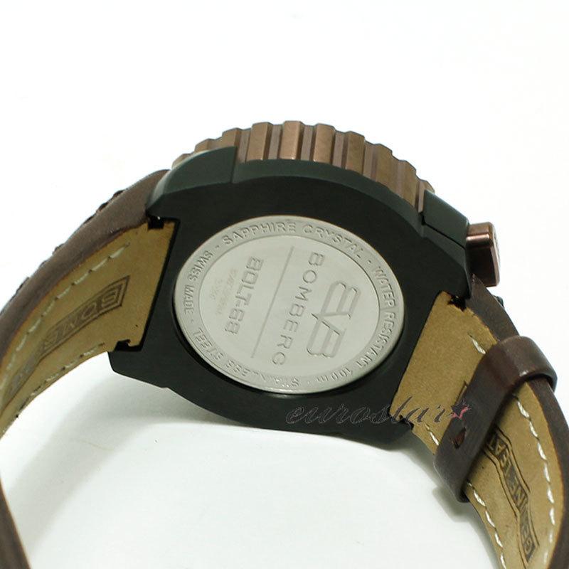 特価品 70%OFF! ボンバーグ BOLT-68 BS45CHPBRBA.050-2.3 クォーツ クロノグラフ 腕時計 メンズ BOMBERG ブラウン系の画像