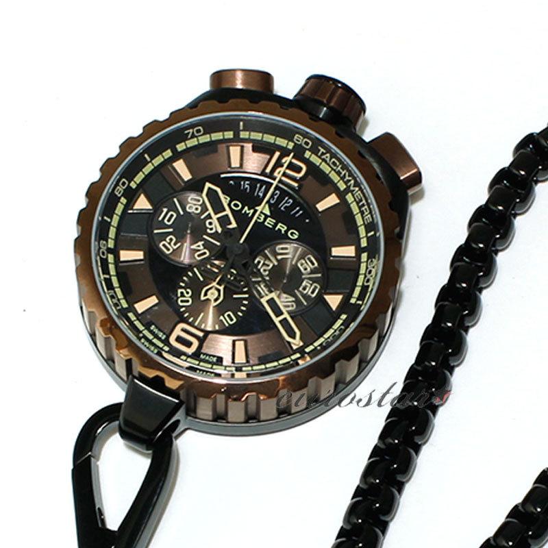 特価品 70%OFF! ボンバーグ BOLT-68 BS45CHPBRBA.050-2.3 クォーツ クロノグラフ 腕時計 メンズ BOMBERG ブラウン系の画像