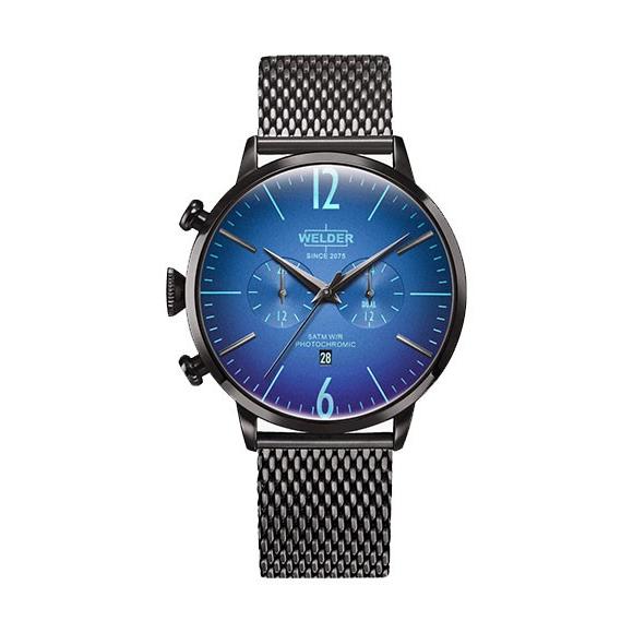 安価 ユニセックス メンズ 腕時計 WWRC417 ムーディ ウェルダー WELDER ブラック系 45MM TIME DUAL MOODY 腕時計