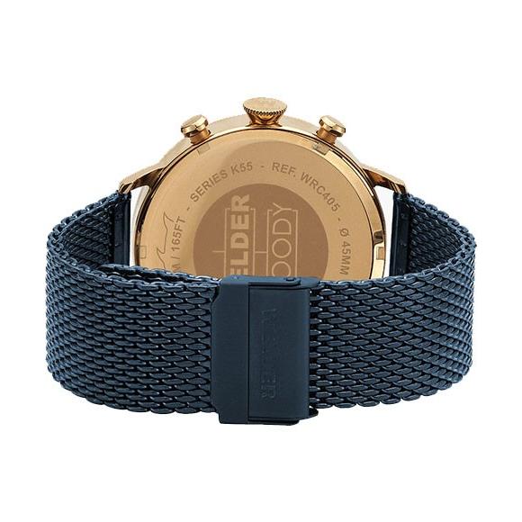 ウェルダー ムーディ WWRC418 腕時計 メンズ ユニセックス WELDER MOODY DUAL TIME 45MM ブルー系 PVD