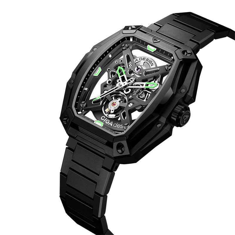 シガ デザイン SeriesZ ハンター Z035-BB01-W1B 腕時計 即納可能! 自動巻 CIGA Design Series Z HUNTER Blackの画像