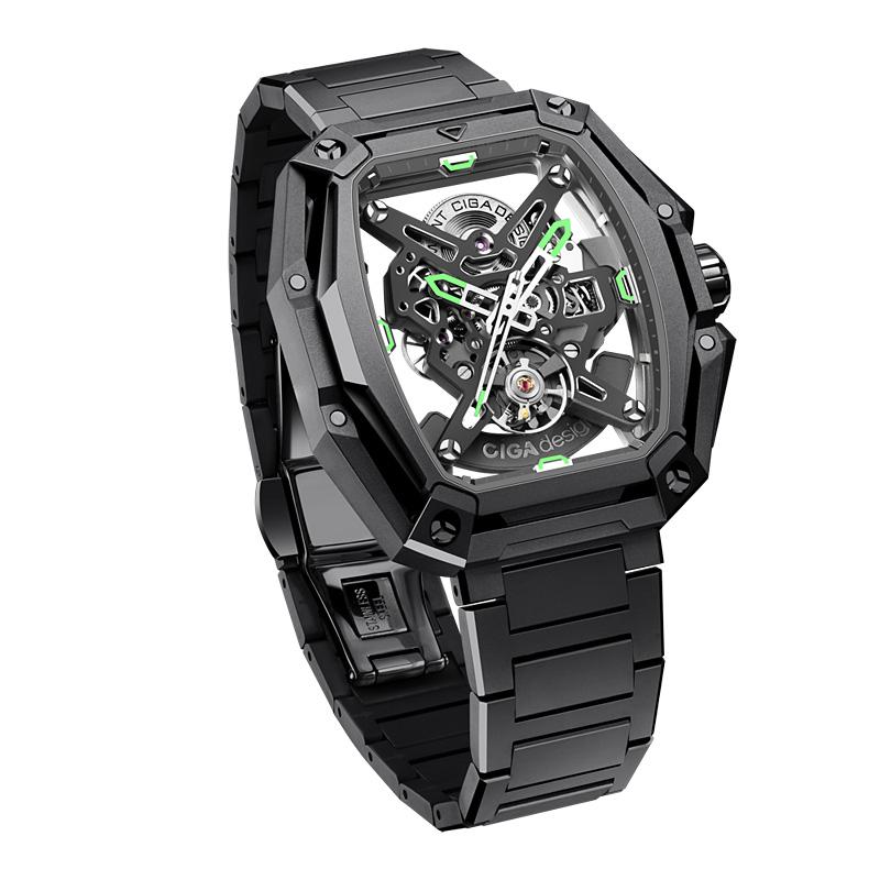シガ デザイン SeriesZ ハンター Z035-BB01-W1B 腕時計 即納可能! 自動巻 CIGA Design Series Z HUNTER Blackの画像