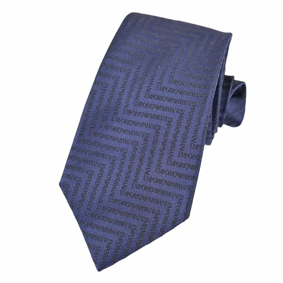 エンポリオ アルマーニ ネクタイ ネイビー メンズ EMPORIO ARMANI