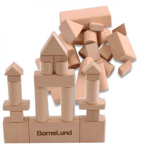 BorneLund ボーネルンド オリジナル積み木 白木 Mの画像