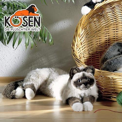KOESEN ケーセン社 ねそべり猫 ヒマラヤン 4390 : 木のおもちゃ ユーロ