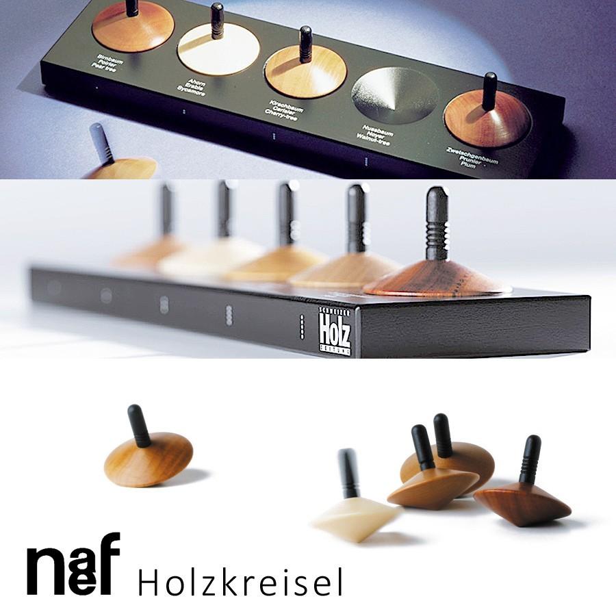 Naef ネフ社 木のコマ5個セット Holzkreisel_1