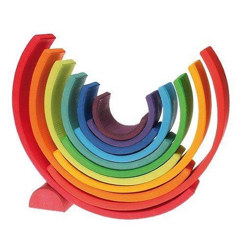 Grimm's Spiel \u0026 Holz Design グリムス社 虹色トンネル アーチレインボー 大の画像