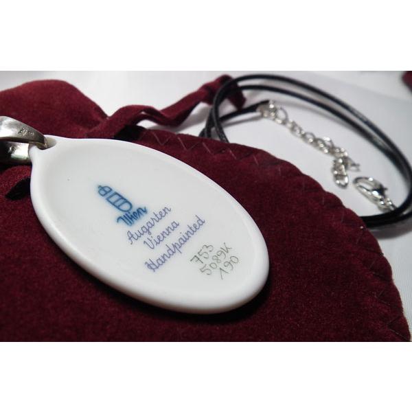 アウガルテン（オーストリア）ペンダント/ウィーンフラワー野薔薇