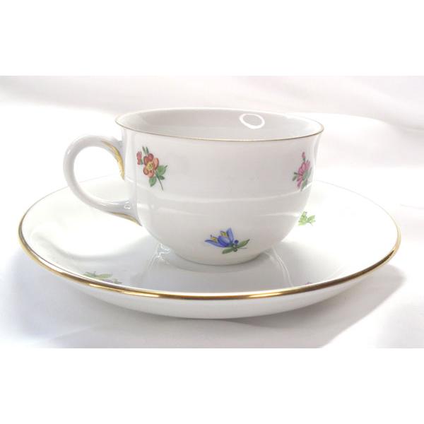 アウガルテン ウィーン スキャタードフラワー モカカップアンド