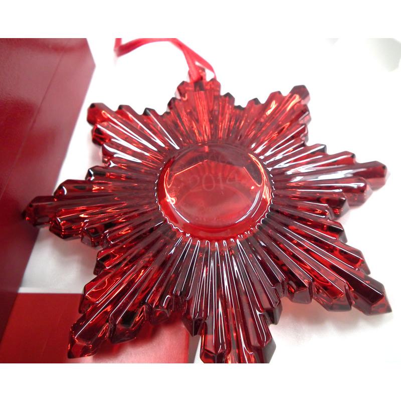 バカラ　クリスマスオーナメント　2014 バカラ クリスマスオーナメント レッド2014 バカラ アウトレット