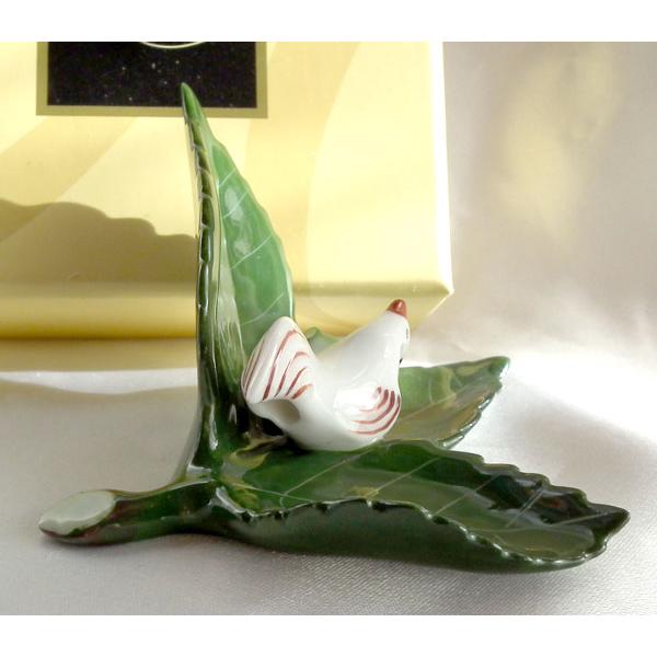 ヘレンド ニワトリ（干支）置物 ヘレンドの陶器製 鳥の置物 約5cm 1円