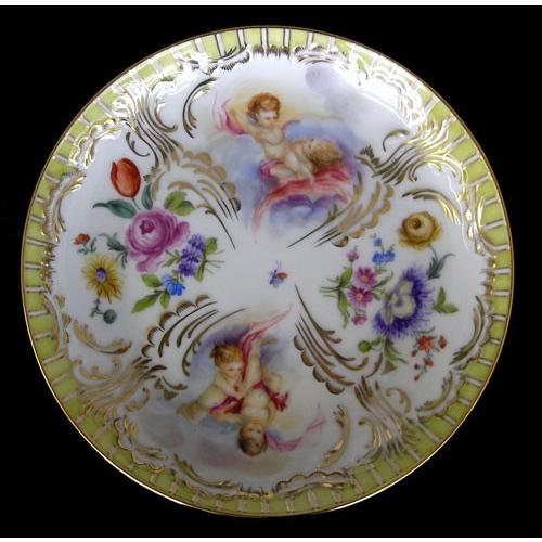 ヘレンド　エンジェルイエロー カップアンドソーサー　AGFL3727-0-00  マスターペインターサイン入り　箱入新品　クリスマス　SALE現品限り特価