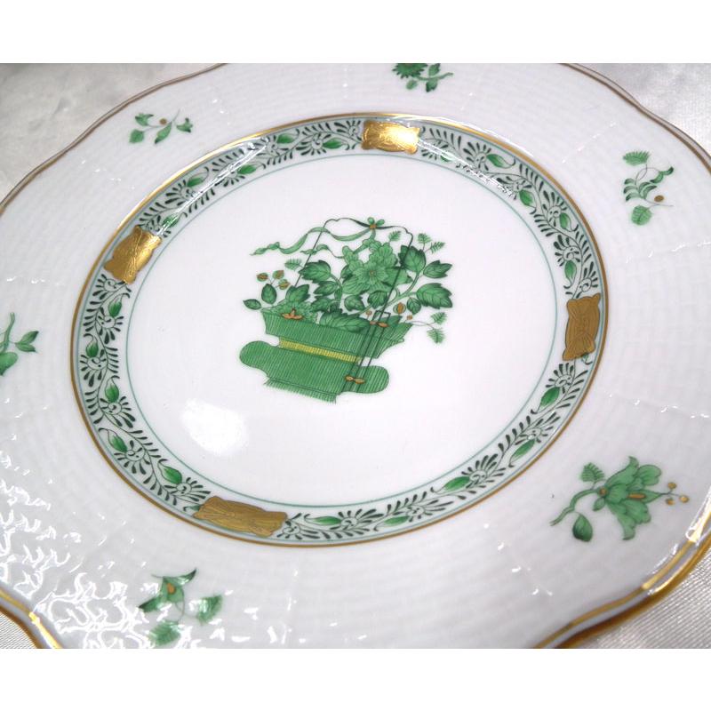 ヘレンド清の花籠デザートプレート2枚セット